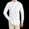 Drake's White Classic Cotton Oxford Bd Shirt Best