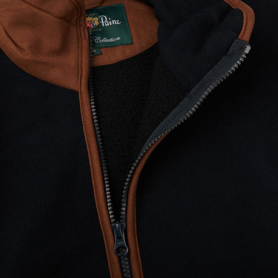 Alan Paine Dark Navy Fleece Aylsham Jacket Clearance