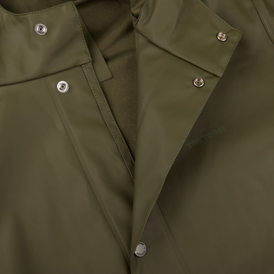 Tretorn Moss Green Wings Long Rain Jacket Clearance