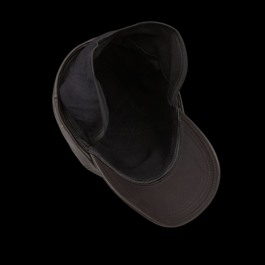 Wigéns Dark Brown Elk Leather Baseball Cap Online