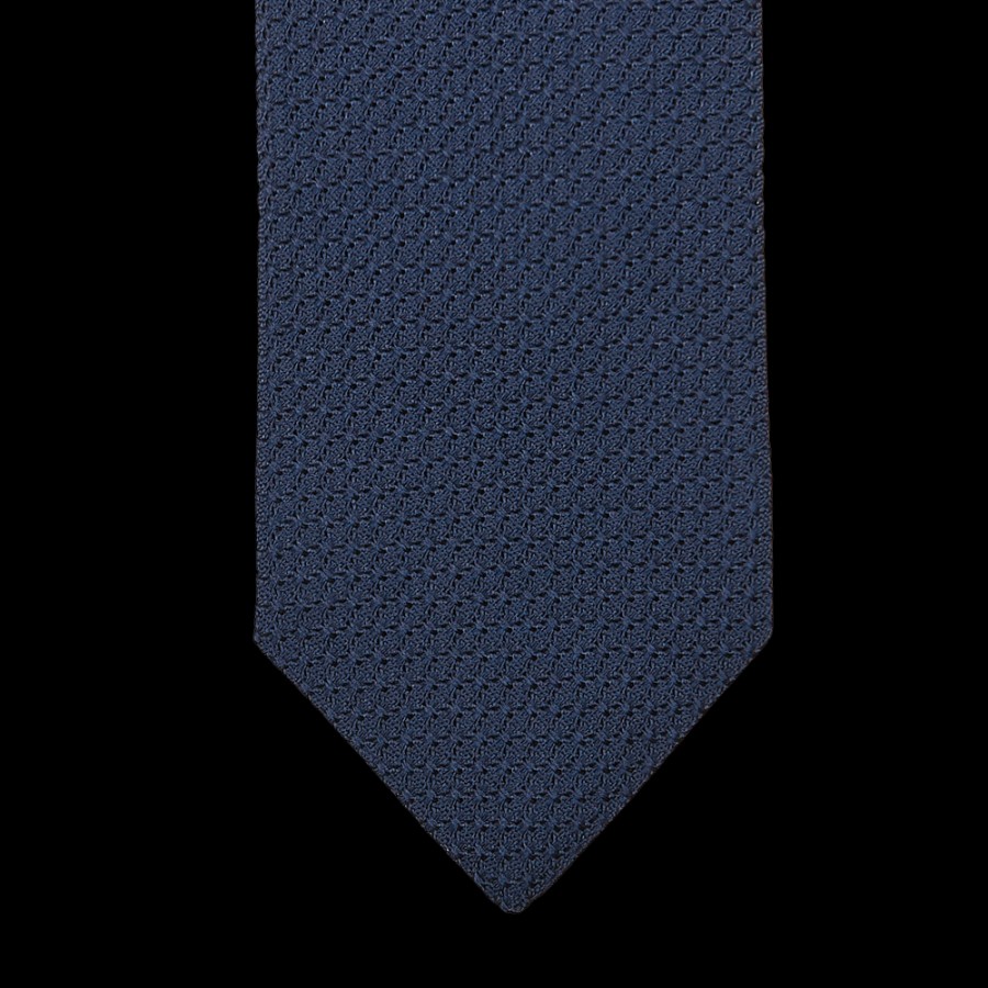 Drake's Blue Lined Large Knot Grenadine Tie Best