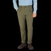 Incotex Green Cotton Stretch Pleated Chinos Wholesale