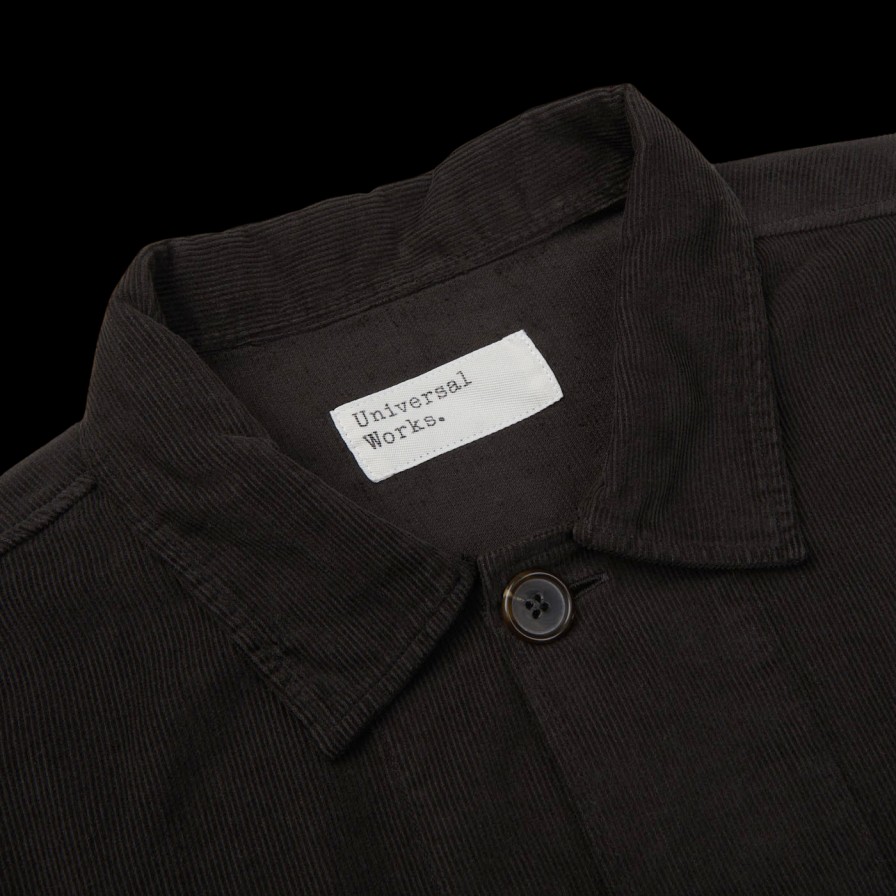 Universal Works Licorice Cotton Corduroy Bakers Overshirt Online