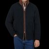 Alan Paine Dark Navy Fleece Aylsham Jacket Hot