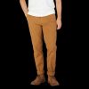 Tela Genova Tobacco Brown Cotton Stretch Chinos Online