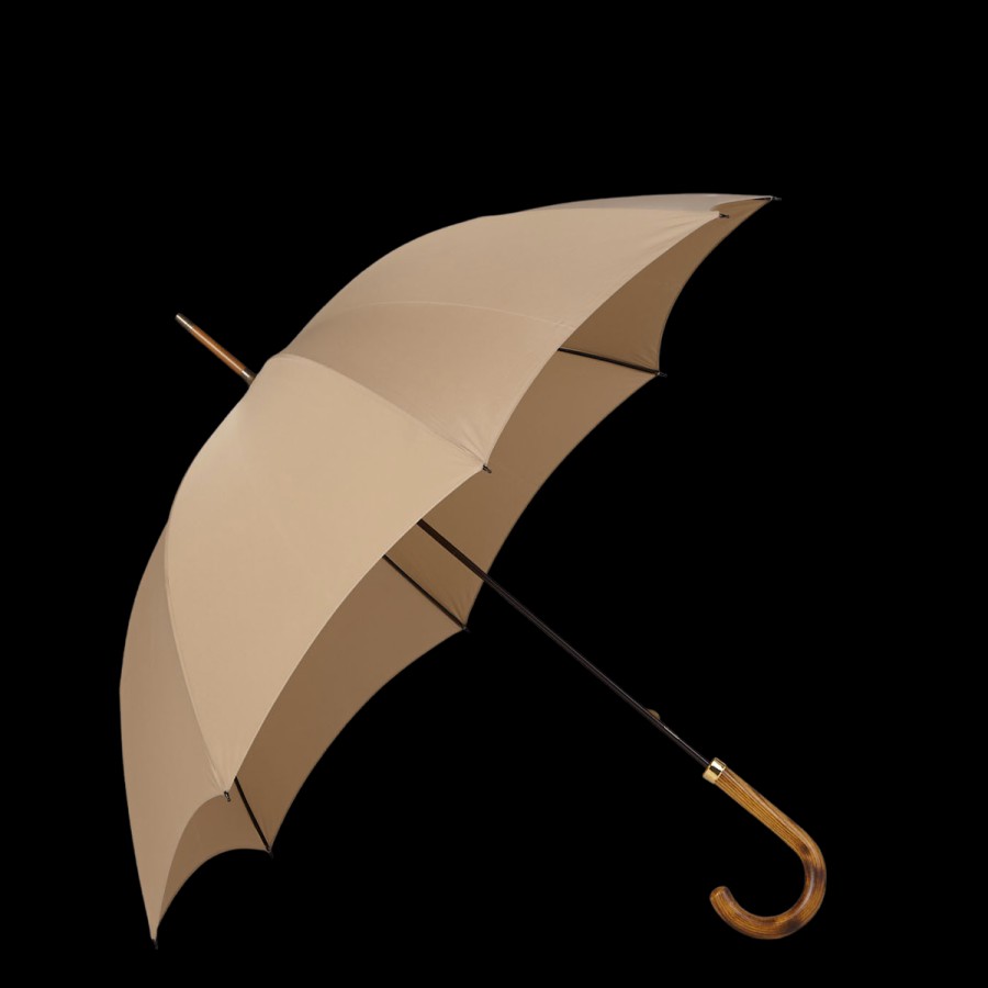 Fox Umbrellas Beige Hardwood Handle Umbrella Best