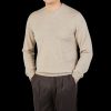 Piacenza Cashmere Light Beige Cashmere Crewneck Best