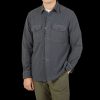 Aspesi Steel Grey Cotton Moleskin Overshirt New