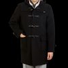 Gloverall Black Wool Morris Duffle Coat Clearance