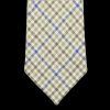 Dreaming Of Monday Green Blue Gunclub 7-Fold French Linen Tie Clearance