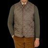 Lavenham Taupe Beige Technical Nylon Thornham Gilet Online