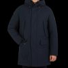 Save The Duck Blue Black Padded Wilson Arctic Parka Clearance