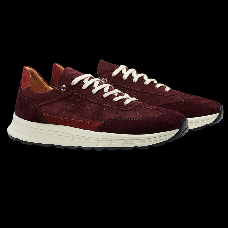 CQP Burgundy Suede Renna Sneakers Best