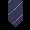 Gierre Milano Blue Purple Striped Silk Lined Tie Best