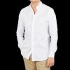 Xacus White Fine Cotton Oxford Cut-Away Shirt Best