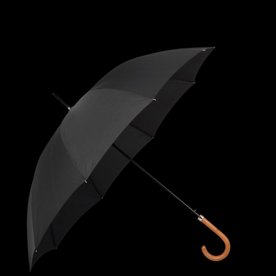 Fox Umbrellas Black Maple Handle Automatic Umbrella New