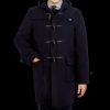 Gloverall Navy Blue Wool Morris Duffle Coat Best