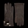 Hestra Espresso Peccary Unlined Palm Button Gloves Online