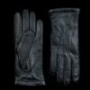 Hestra Black Cashmere Lined Peccary Handsewn Gloves Hot