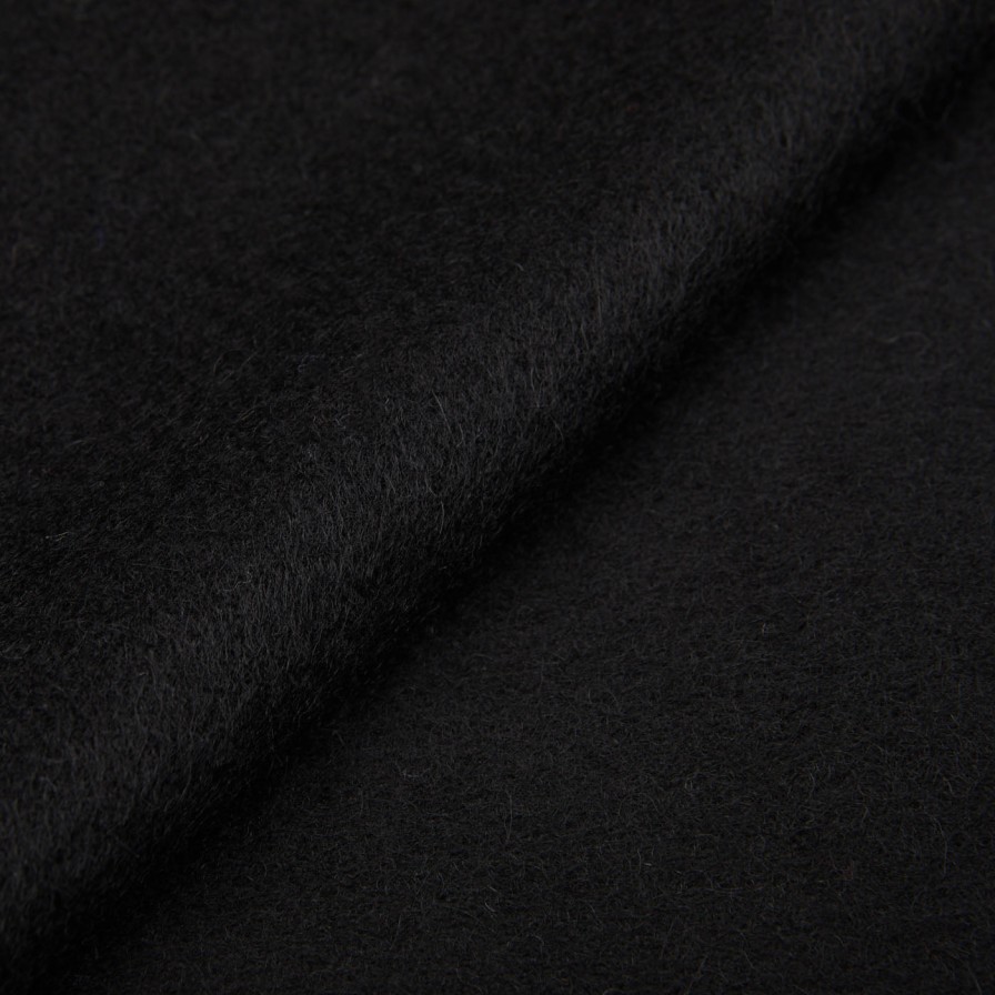 Yacaia Black Superfine Merino Wool Scarf New