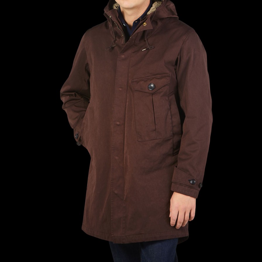 Ten C Dark Brown Technical Cyclone Parka New