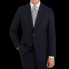 Baltzar Sartorial Navy Super 100'S Wool Suit Jacket Wholesale