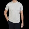 Sunspel Grey Melange Classic Cotton T-Shirt Clearance