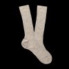 Bresciani Light Beige Ribbed Wool Nylon Socks Wholesale