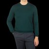 Gran Sasso Bottle Green Extra Fine Merino Crew Neck Best