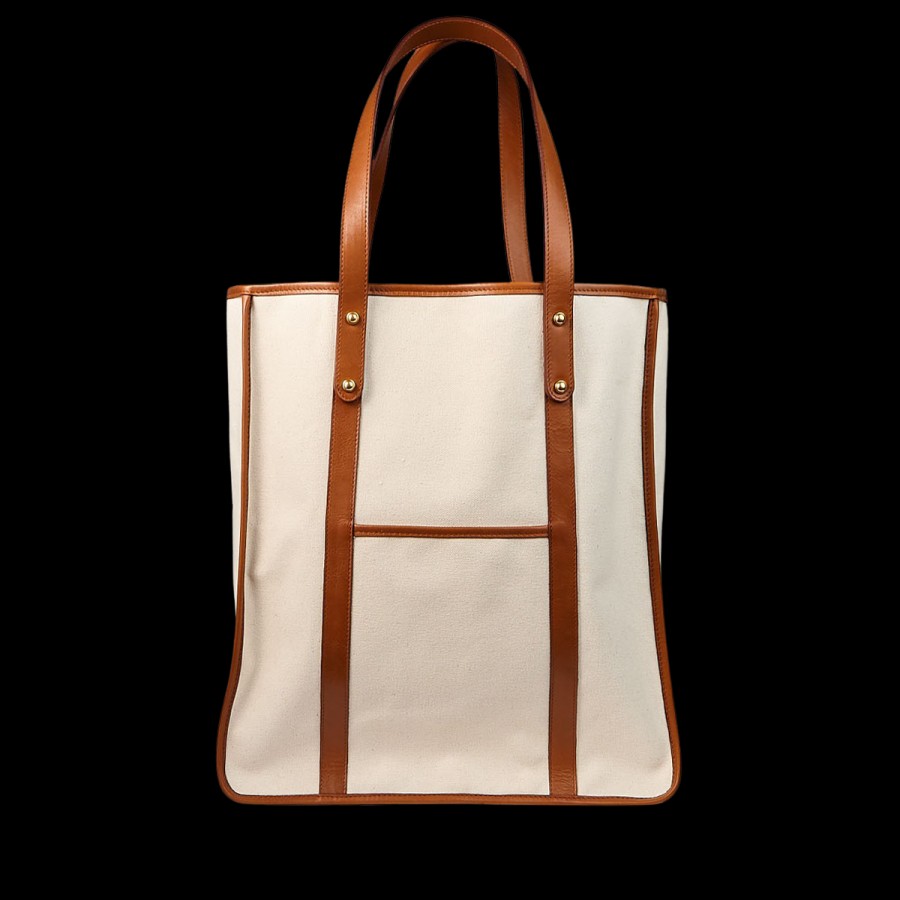 Frank Clegg Natural Cotton Canvas Market Tote Bag Hot