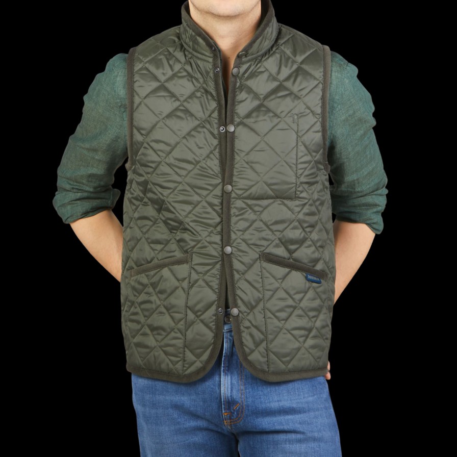 Lavenham Olive Green Mickfield Technical Gilet Wholesale