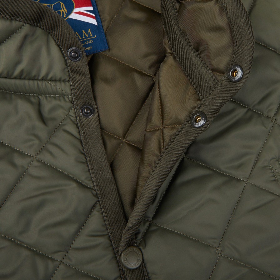 Lavenham Olive Green Mickfield Technical Gilet Wholesale