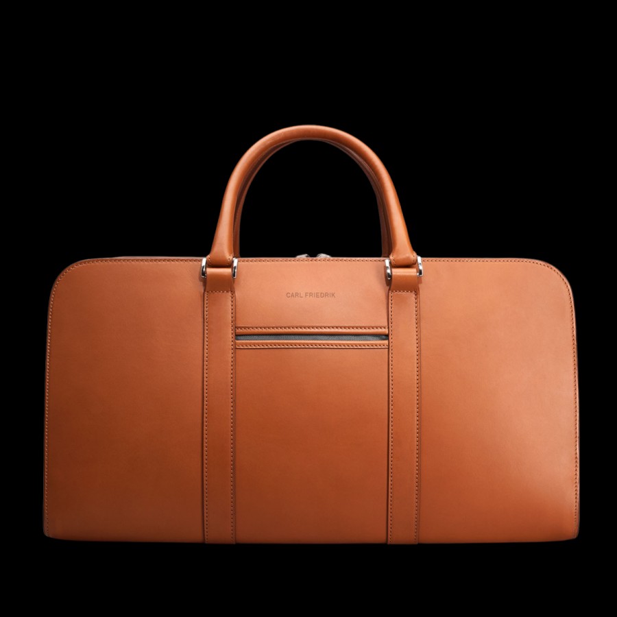 Carl Friedrik Cognac Vachetta Leather Pailissy Weekend Bag Wholesale