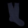 Pantherella Navy Merino Wool Ribbed Ankle Socks Clearance