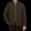 Alan Paine Moss Green Windblock Fleece Aylsham Jacket Best