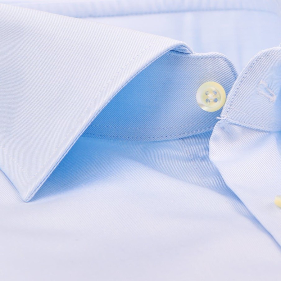 Stenströms Light Blue Slimline Single Cuff Shirt Wholesale