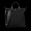 Mismo Coal Black M/S Canvas Shopper Tote New