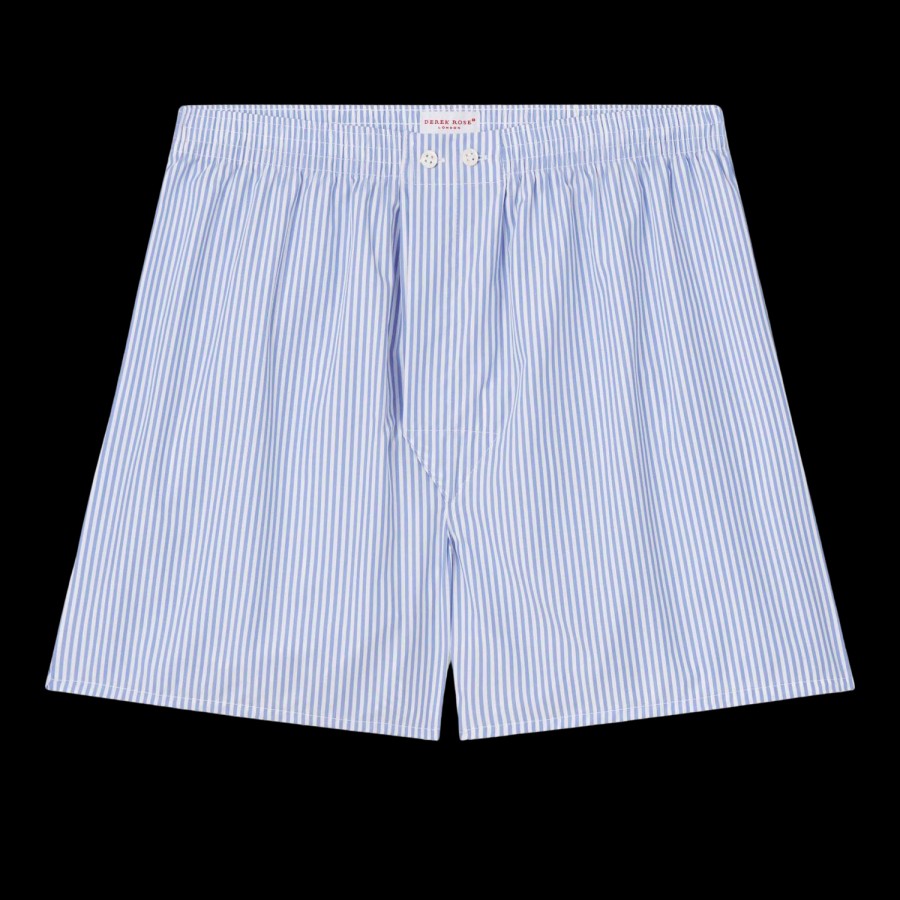 Derek Rose White Striped Cotton Classic Fit Boxers Hot