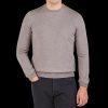 Gran Sasso Beige Extra Fine Merino Crew Neck Hot