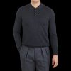 Gran Sasso Grey Pure Cashmere Polo Shirt Wholesale