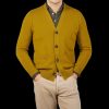 Filippo de Laurentiis Senape Wool Cashmere Button Cardigan Clearance