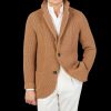 Maurizio Baldassari Camel Beige Zegna Baruffa Wool Brenta Jacket Wholesale