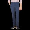 Hiltl Blue Washed Linen Regular Fit Chinos Best