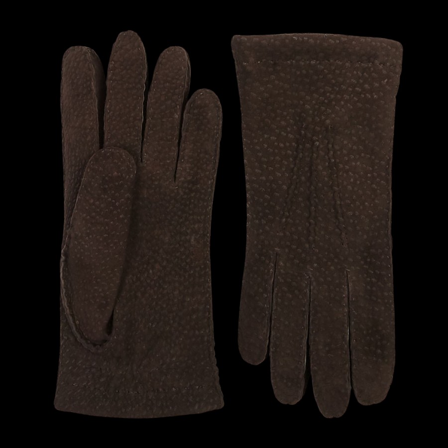 Hestra Espresso Cashmere Lined Carpincho Gloves Clearance