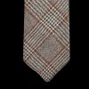 Dreaming Of Monday Brown Checked 7-Fold Loro Piana Wool Tie Wholesale