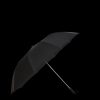 Fox Umbrellas Black Telescopic Dark Maple Handle Umbrella New