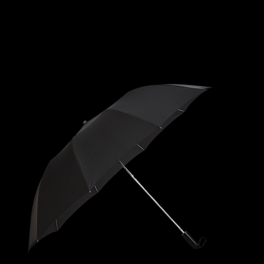 Fox Umbrellas Black Telescopic Dark Maple Handle Umbrella New