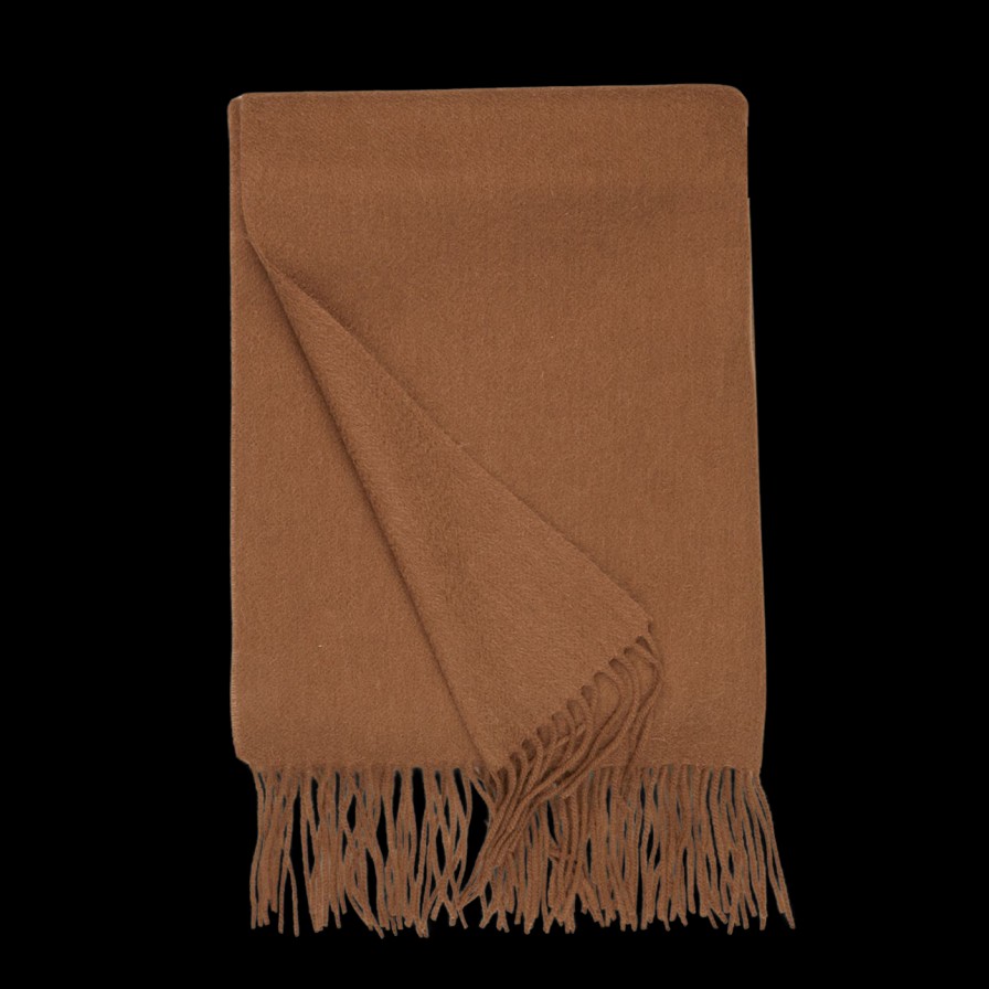 Yacaia Brown Superfine Merino Wool Scarf Best