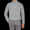 Inis Meain Grey Melange Wool Cashmere Boatbuilder Rollneck Clearance