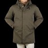 Ten C Dark Green Down Padded Core Parka Wholesale